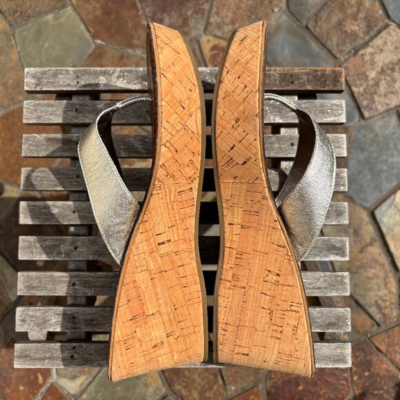 Sam Edelman Platform Wedge Thong Sandals - Picture 3 of 4